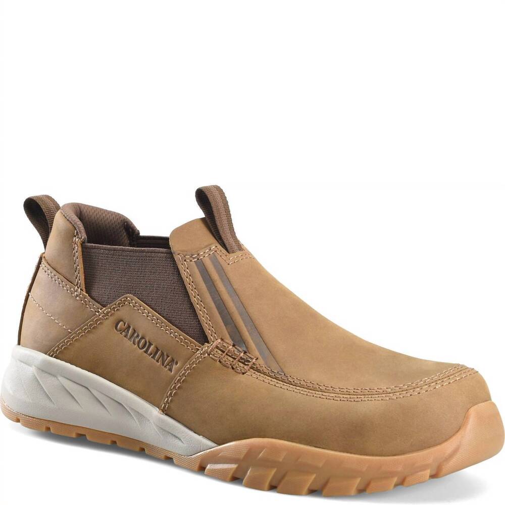 NEW CAROLINA men's force: static dissipative slip on in taupe/ white